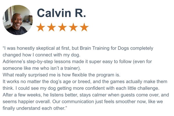 Dog owner testimonial 3